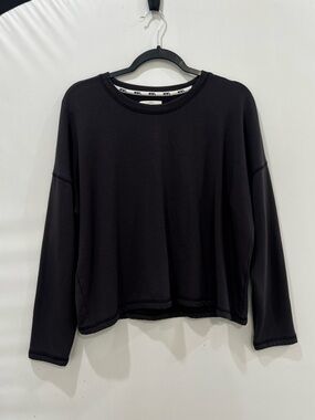 MWL Madewell Sweatshirt Woman Medium Black Easygoing Athleisure Layers Outdoor